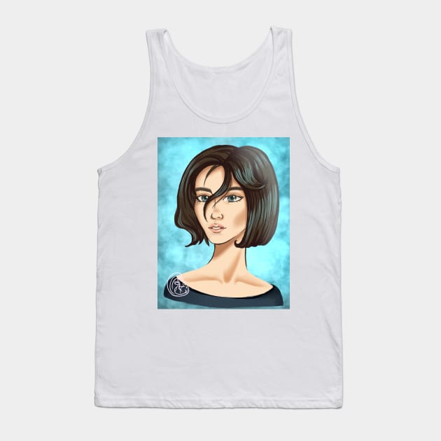 Cute anime japanese girl Tank Top by h0lera